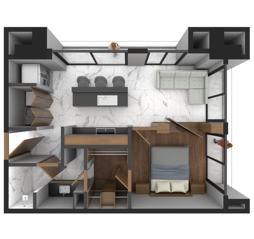 Plano Modelo D - Valta Living